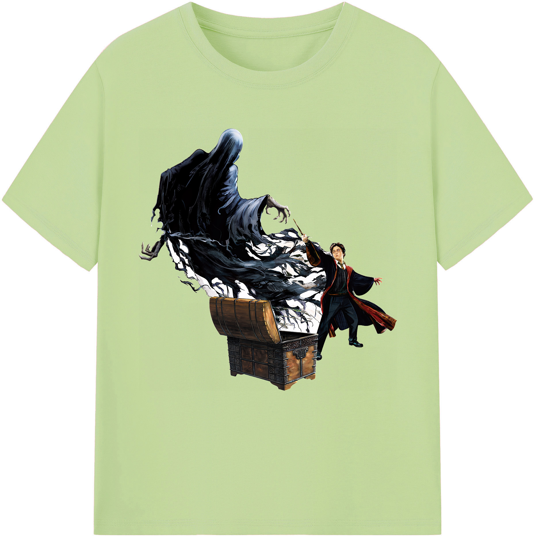 （画像用） Harry Potter ハリー・ポッターシリーズ 綿100％半袖Tシャツ（フロントプリント）